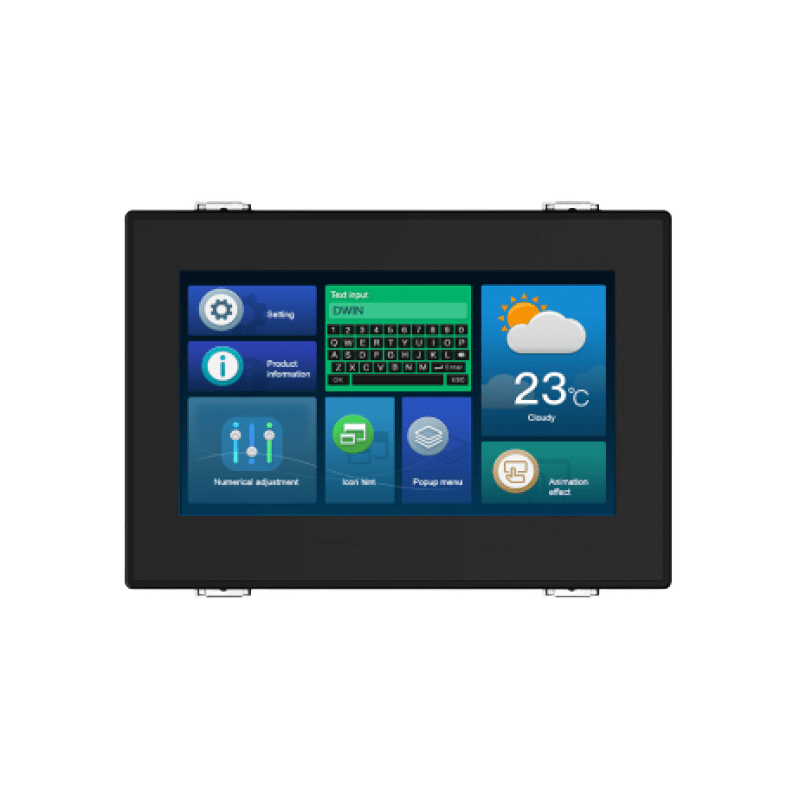 WIN 7.0" Commercial-Grade HMI Intelligent LCD Touch Display with Enclosure (DMG80480C070_15WTR)